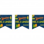 Bandeirola plástica Ipióca Mel e limão